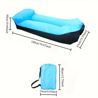 Portable Inflatable Sofa & Air Lounger Chair – Heavy Duty Single Outdoor Recliner, Quick Inflation & Deflation, Lightweight & Compact for Camping, Beach & Backyard – 3 Color Options