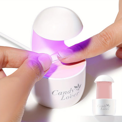 Mini UV LED Nail Lamp – Portable Compact Gel Nail Curing Light for Travel & Home | Fast Gel Polish Dryer for DIY Nail Art, Gel Extensions & Beginner Manicure, One-Button Easy Operation