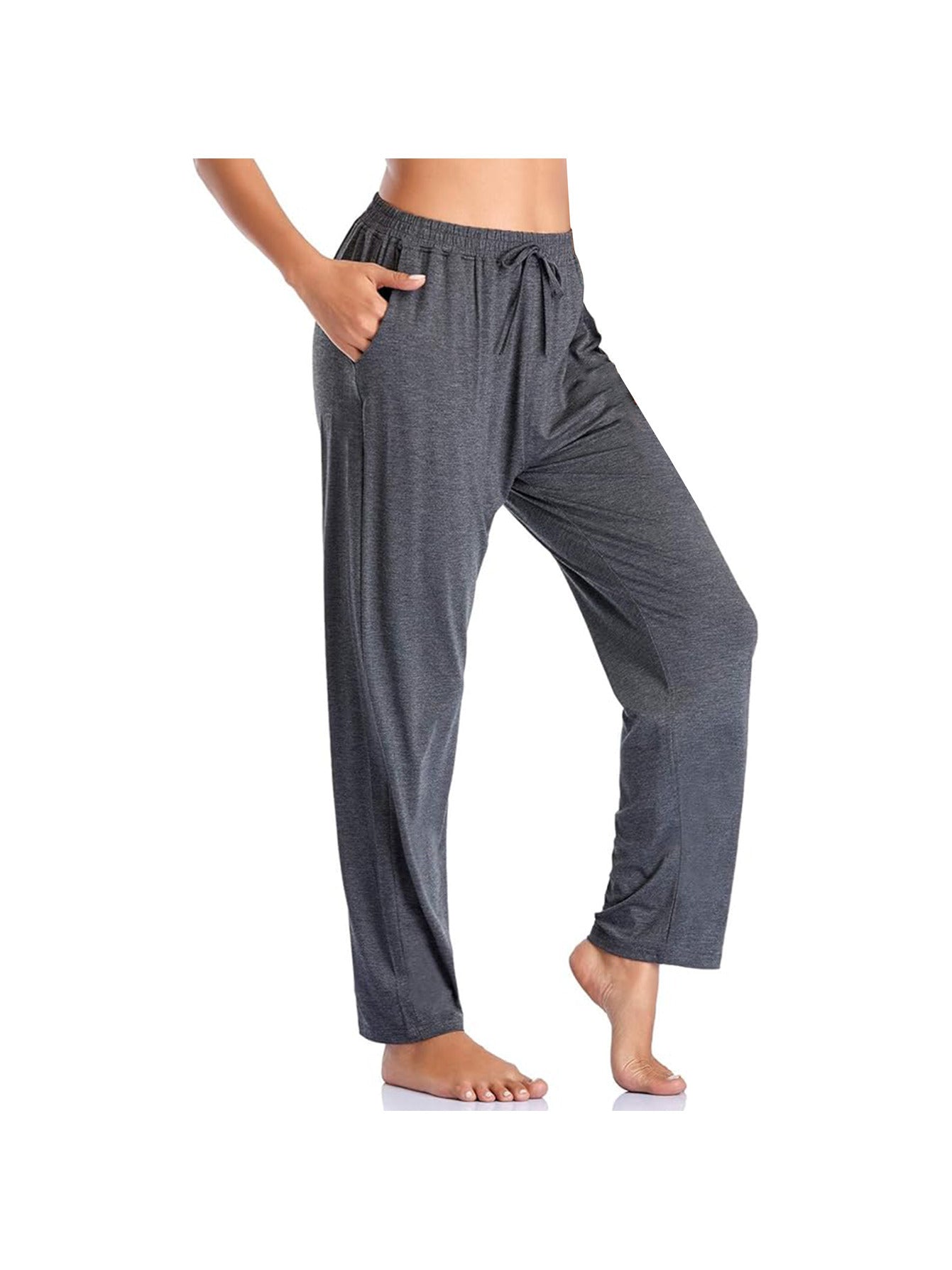 Women's Casual Pants - Drawstring Waist Relaxed fit