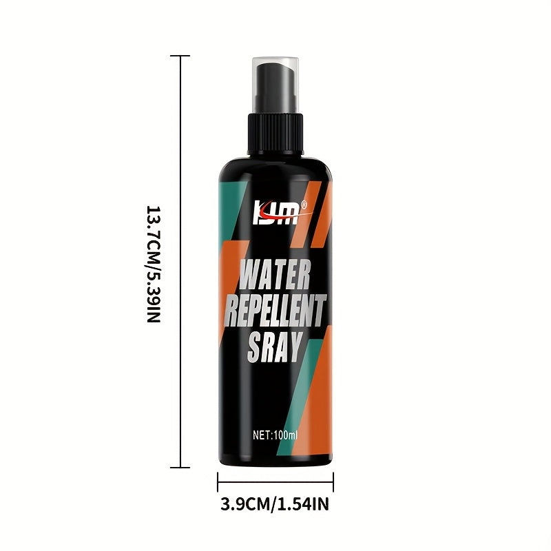 Car Windshield Waterproof Anti-Fog Spray 3.38oz – Hydrophobic Glass Coating | Oil Film Remover | Rain Repellent for Car Windows, Windshields & Wipers | Includes Sponge