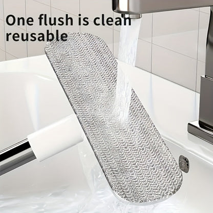Window Cleaning Brush with Telescopic Handle and Holder - Magic Multi-Surface Door & Window Cleaner Tool, Pet Hair Remover, Household Cleaning Supplies for Home, Car, Glass, Screen & Blinds