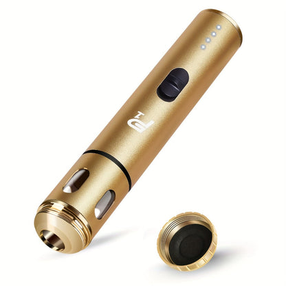 Electric Herb Grinder USB Rechargeable – Portable Spice Mill with One-Button Operation, Travel Bag, Funnel & Cleaning Brush | 4 Colors Available