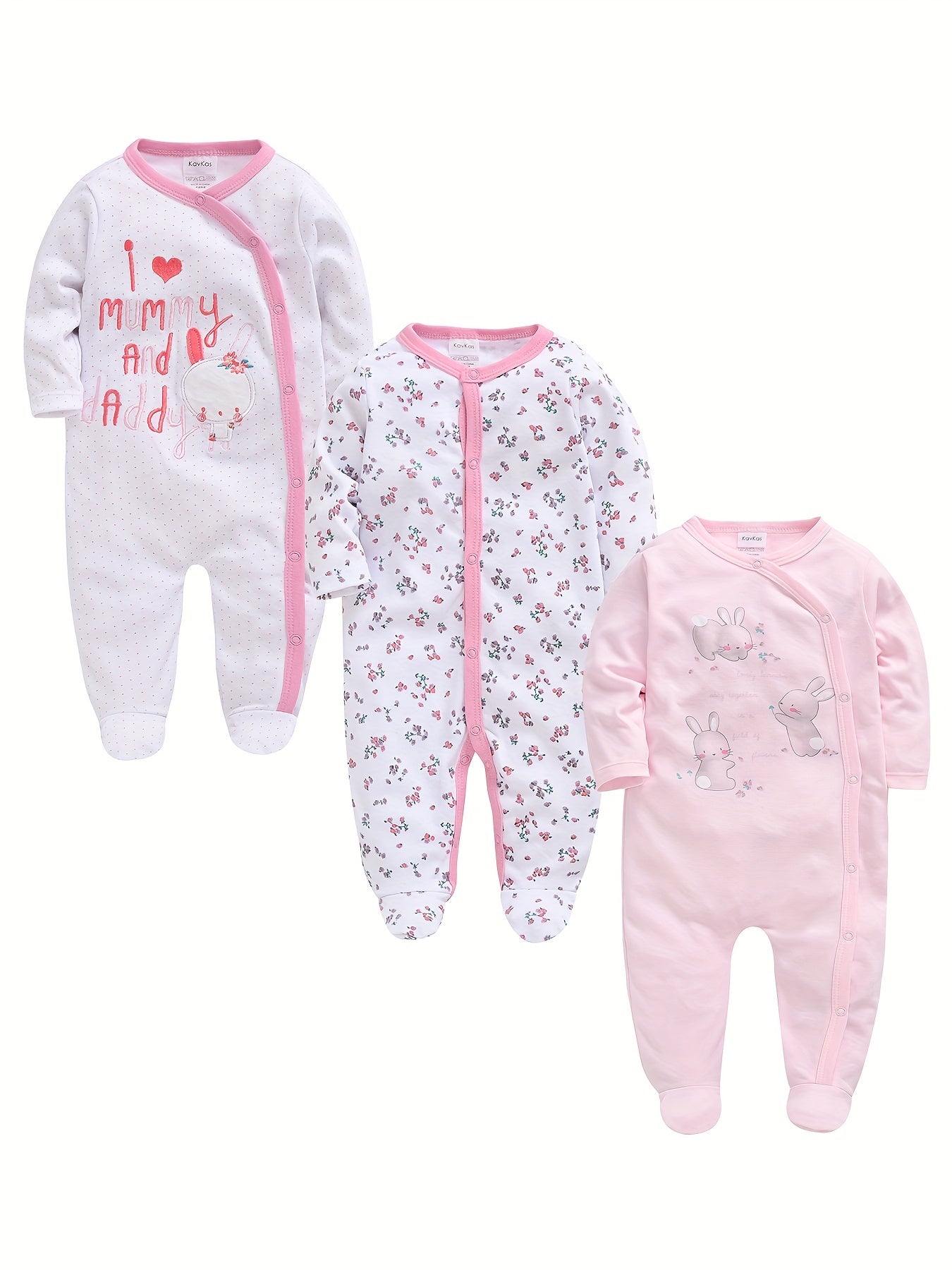 Baby Girl Floral Bodysuit - Long Sleeve
