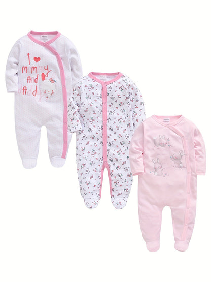 Baby Girl Floral Bodysuit - Long Sleeve
