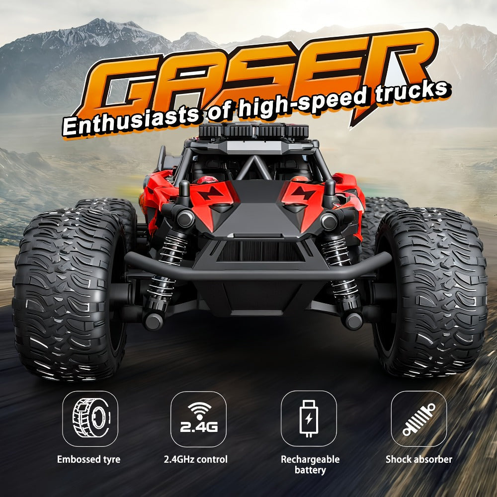 High-Speed RC Off-Road Car 40km/h 4WD All-Terrain Remote Control Climbing Truck with Long-Lasting Battery – Outdoor Racing Vehicle for Boys Kids Teens Ages 8+, Birthday Christmas Gift