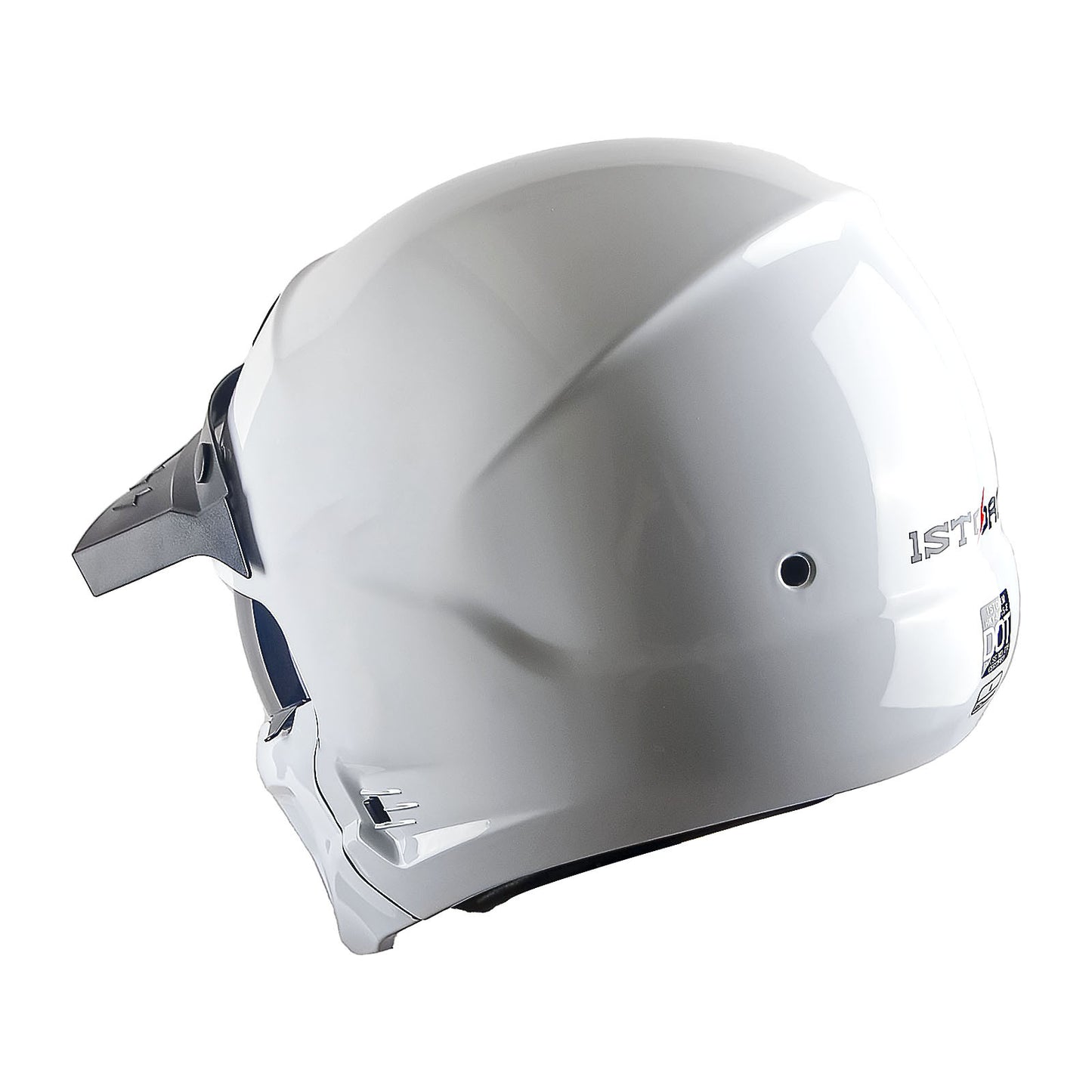 Convertible Motorcycle Helmet Full Face & Open Face 2-in-1 – Detachable Visor, Face Mask & Smoked Shield, Aerodynamic Thermoplastic Shell, Classic Style, Adult S/M/L/XL