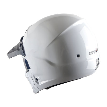 Convertible Motorcycle Helmet Full Face & Open Face 2-in-1 – Detachable Visor, Face Mask & Smoked Shield, Aerodynamic Thermoplastic Shell, Classic Style, Adult S/M/L/XL