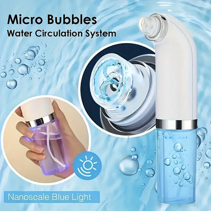 Pore Vacuum Blackhead Remover – 6 Interchangeable Heads & 3 Suction Levels, USB Rechargeable Electric Pore Cleaner, Visible Deep Cleansing Facial Extractor for Men & Women, All Skin Types