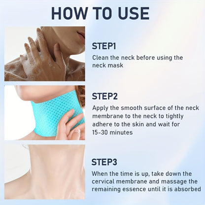 Neck Mask Patch 5pcs Firming & Lifting — Bio Collagen, Bee Venom & 4-in-1 Retinol Gel Patch, Reduces Wrinkles & Sagging, Brightening Anti-Aging Neck Skin Care for Women