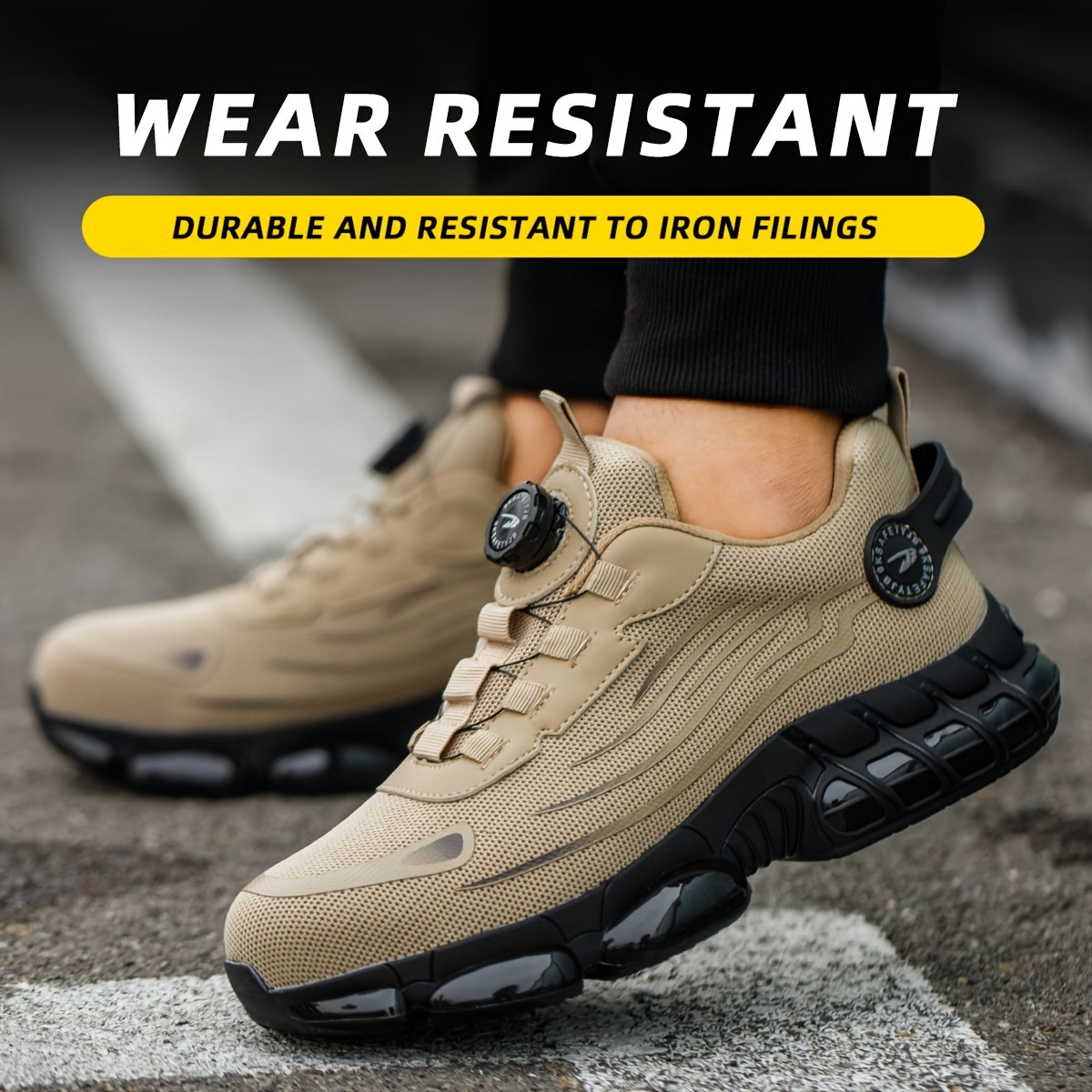 Men's Work & Safety Shoes - Puncture Resistant & Breathable Comfort