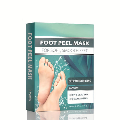 Foot Peel Mask Exfoliating Socks Dead Skin Remover Moisturizing Firming Brightening Hypoallergenic Peeling Treatment for Dry Cracked Heels Rough Skin Smooth Soft Feet 2 4 6 Pairs