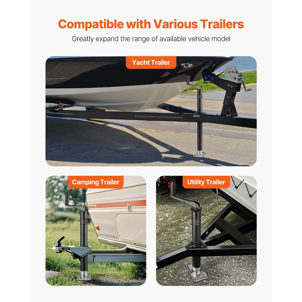 VEVOR A Frame Trailer Jack Bolt on Trailer Tongue Jack 2000/5000 lbs 15-inch Travel