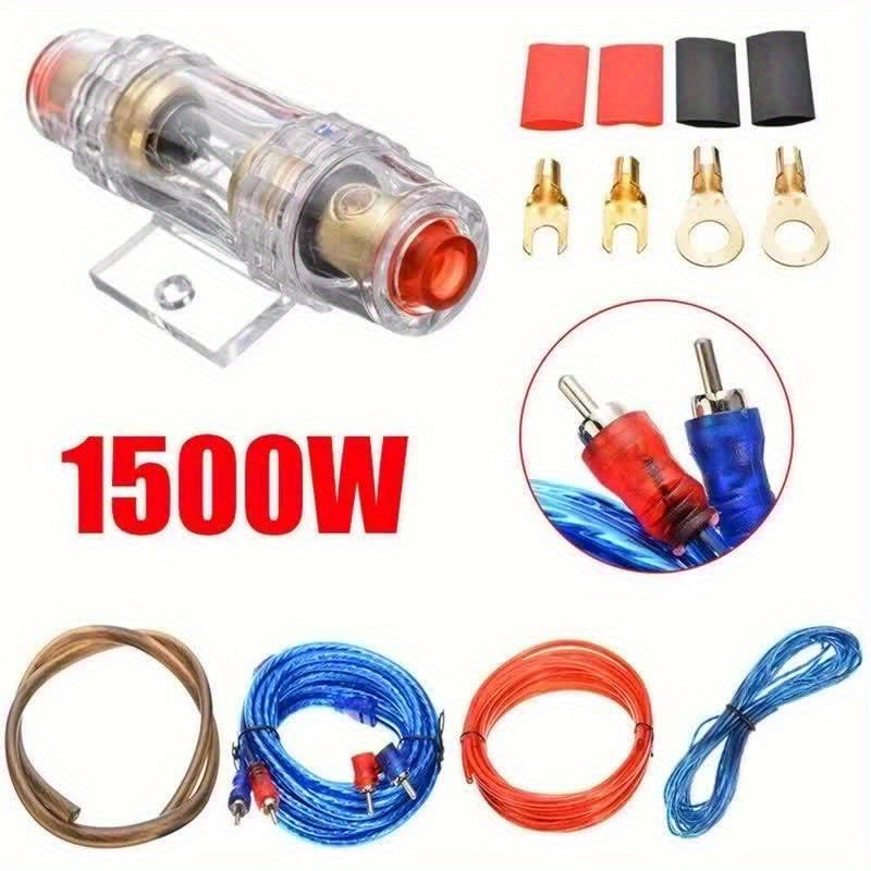 10 Gauge Amp RCA 1500W Auto Car Audio System Speaker Kit Complete Subwoofer Amplifier Install Wiring Cable