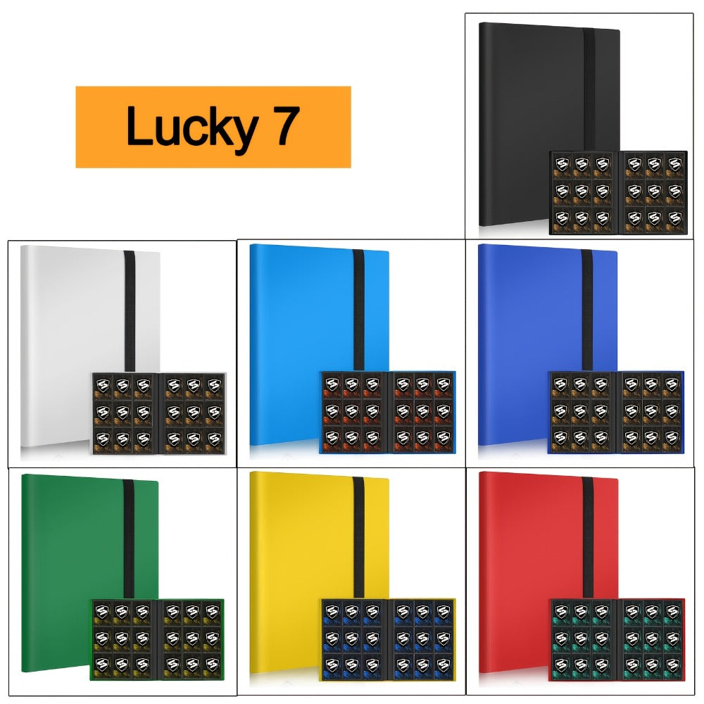 Trading Card Binder 9-Pocket 7 or 10 Pack – Holds 360 Cards Each, Fits Pokemon PTCG Baseball Football Basketball K-Pop Photocards, Card Collector Album Bundle