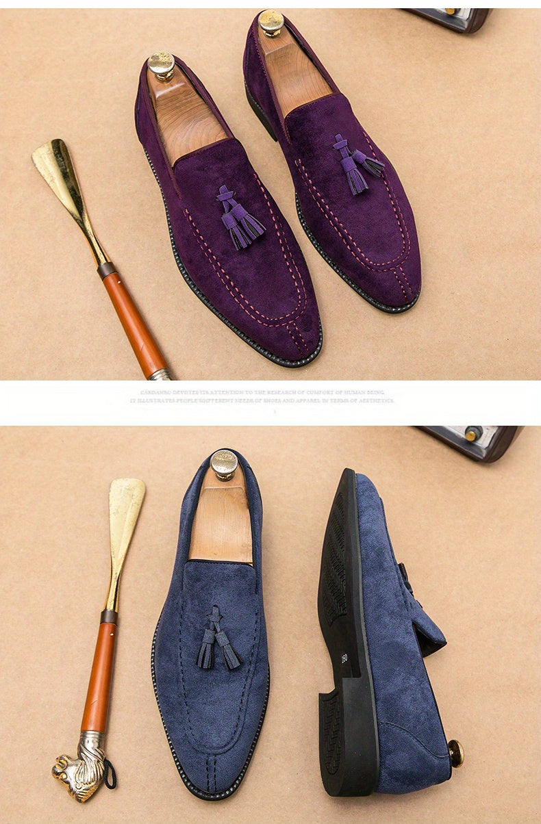 Men's Casual Slip-On Shoes - Slip-On Ease & Lace-Up Fit