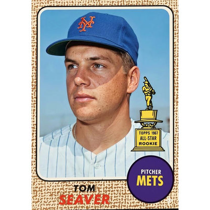 Vintage Baseball Card Mystery Slab 1968 Topps – 1 Random Authentic Card Encased | 598-Card Set Chase | Nolan Ryan RC Possible | Mickey Mantle, Hank Aaron & More | Collector Gift Box