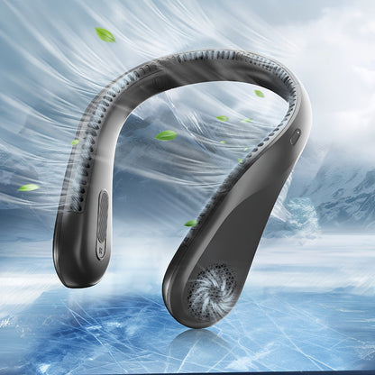 Bladeless Neck Fan Rechargeable, 4 Speed Hands-Free Portable Neck Fan 66 Vents 4-16 Hours Battery, Type-C USB Wearable Cooling Fan Lightweight for Outdoor Hiking Travel BBQ Picnic Fishing Jobsite
