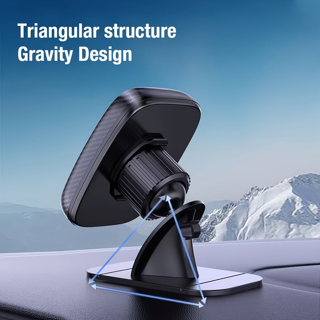 VUXS Powerful Magnet Phone Holder, Used for Dashboard, Rotatable Magnetic Phone Holder, Compatible with iPhone, Samsung And Other Phones, with 4 Metal Plates And 4 Reinforced Magnets, High-quality Magnetic Phone Holder