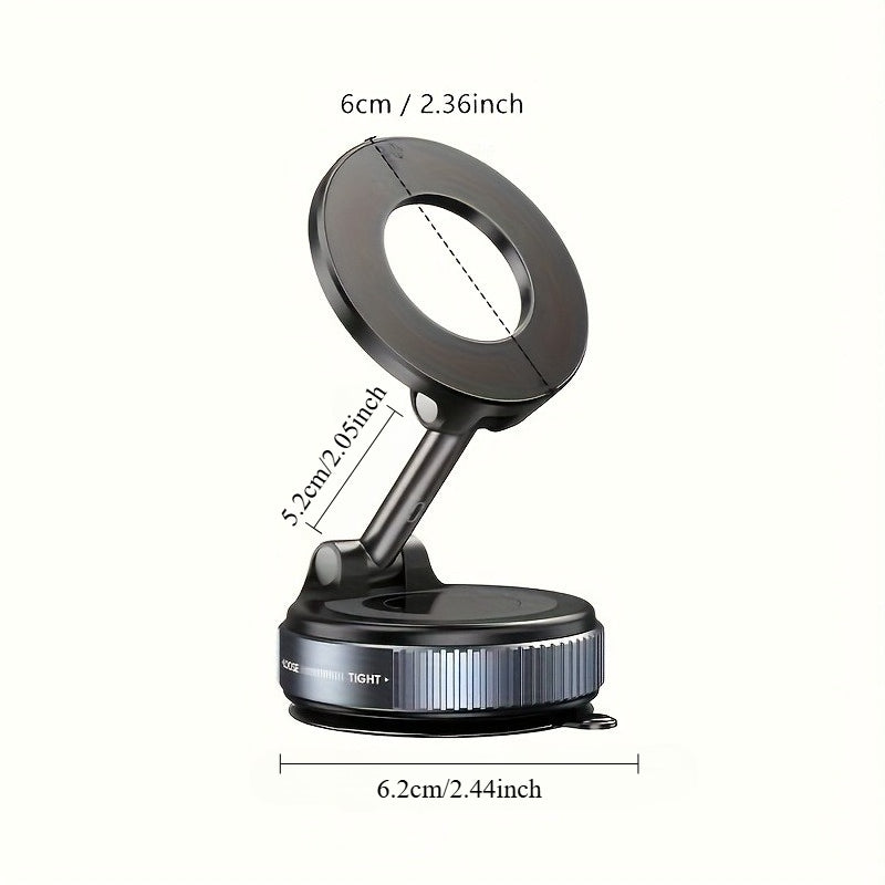 4pcs, 360° Rotating Magnetic Phone Holder, Foldable And Extendable, Suitable for iPhone 16/15/12, ABS Material, Not, Multi-scenario Use: Car/bathroom/gym/mirror, Universal Size, Black, All-season Compatible