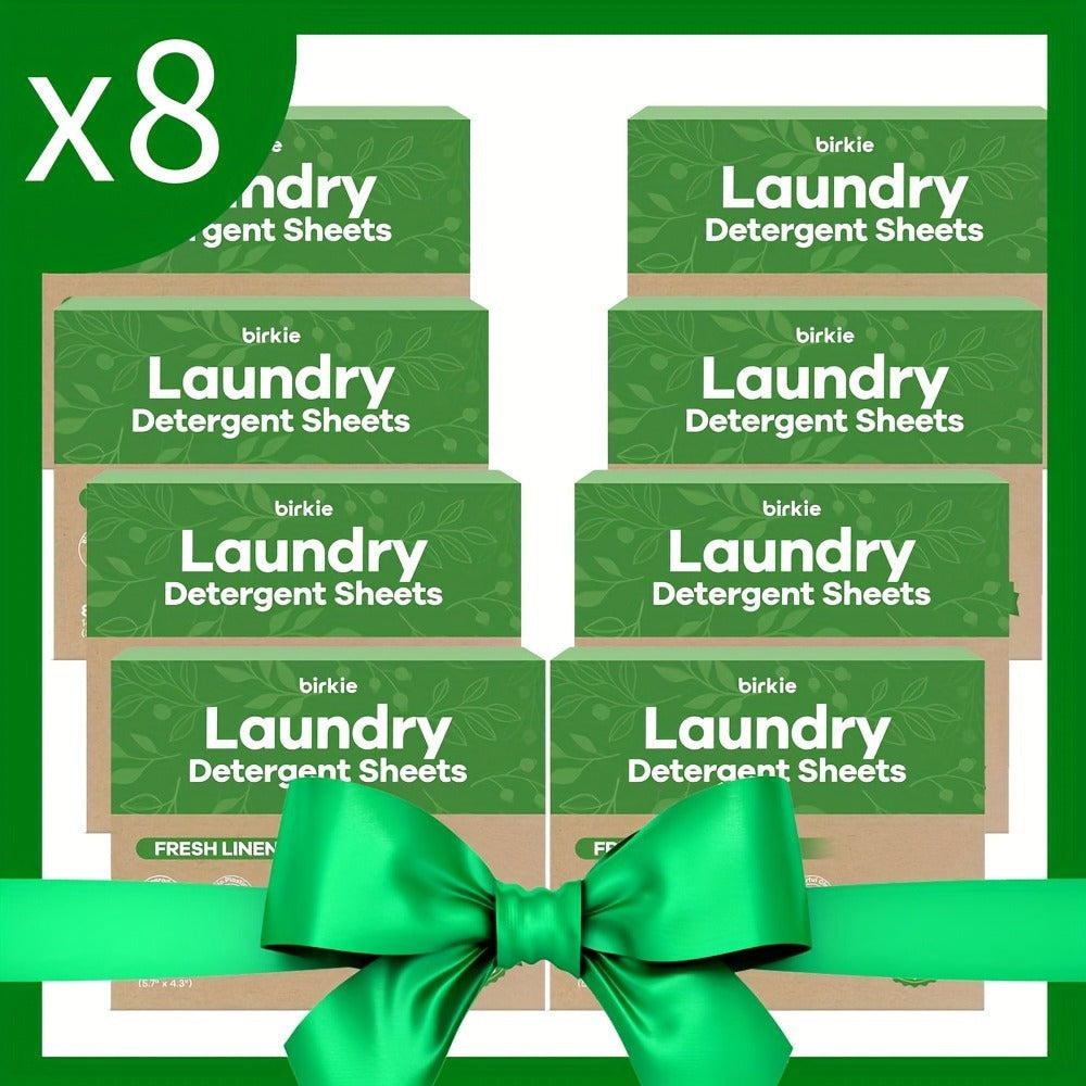 Laundry Detergent Sheets 85 Sheets 170 Loads – Liquid-Free Eco Laundry Strips, No Plastic Jug, Fresh Linen Scent, HE & Standard Washer Compatible