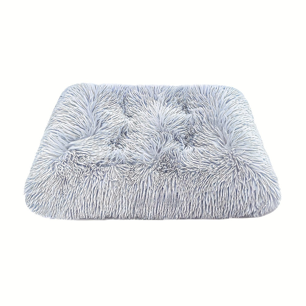 Oversized Plush-Lined Dog Bed & Cat Pad – Thick Warm Washable Polyester Pet Bedding for All Breeds | S, M, L, XL