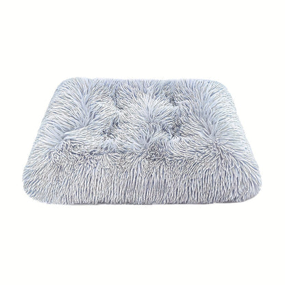 Oversized Plush-Lined Dog Bed & Cat Pad – Thick Warm Washable Polyester Pet Bedding for All Breeds | S, M, L, XL