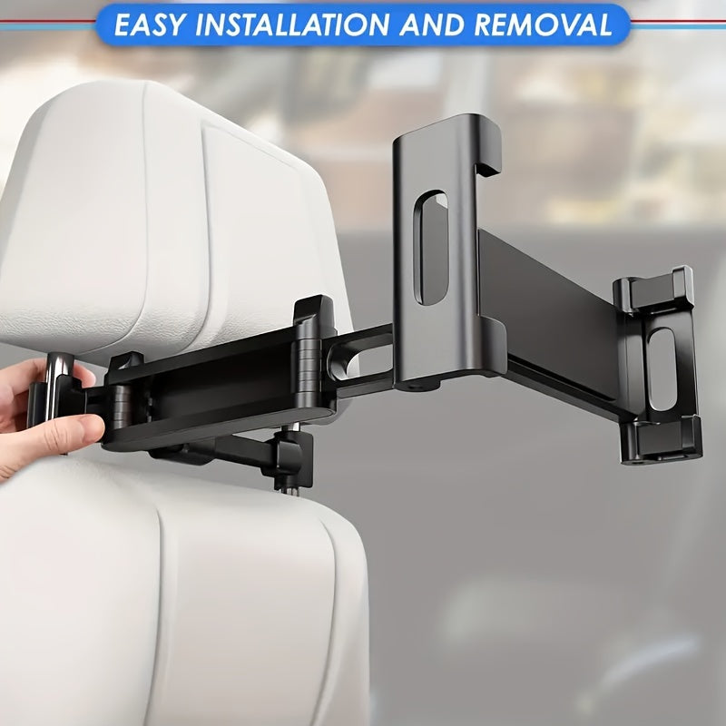 Car rear headrest tablet stand, Car Trip Essential Compatible with 5-inch to 12 inch tablets/ iPad/ iPhone/ Tab/ Fire HD/ Switch, etc. 9 inch equipment