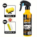 10.14oz NUAN Car Paint Coating & Restoration Solution Stain-Resistant Rainproof Multi-functional Cleaning and Coating Spray- Effectively Cleans Stains, Brightens Car Paint, Provides Quick Coating, and Offers Long-lasting Protection for Car Paint