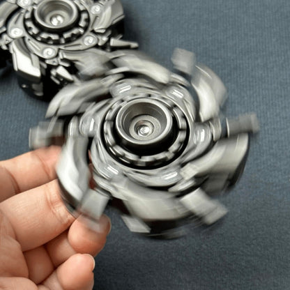 Metal Fidget Spinner Toy for Adults & Teens – Customizable Stress Relief Spinner with Hex Key, Screws & Metal Tube, Cool Decompression Anxiety Relief Tool, Black Gold Silver Dazzling Colors