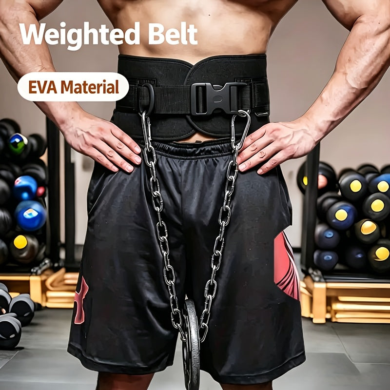 Dip Belt with Chain for Pull Ups & Weighted Dips – Heavy Duty Weightlifting Belt for Squats, CrossFit & Strength Training, Unisex Gym Equipment