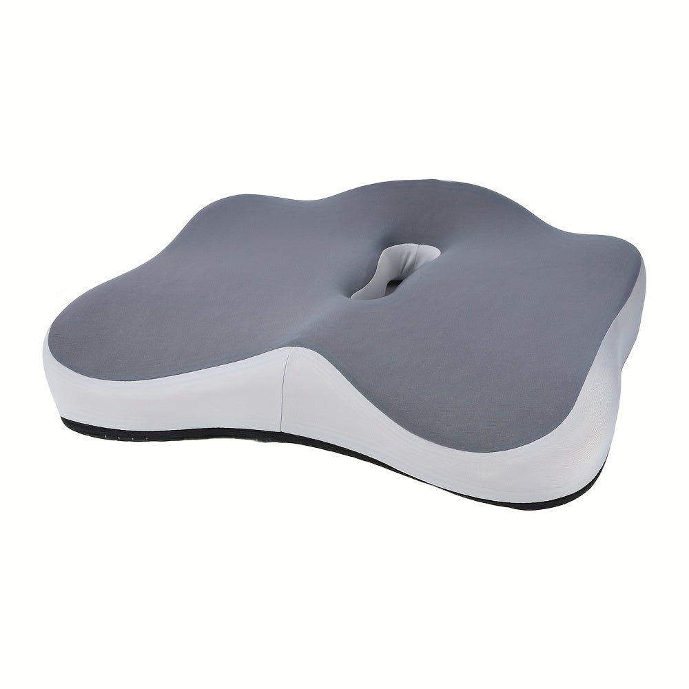 1pc of Ergonomic Memory Foam Cushion for Coccyx Support - Designed for Office Chairs, Washable, And Provides Comfort for Wheelchairs And Car Seats with a Soft Seat Pad