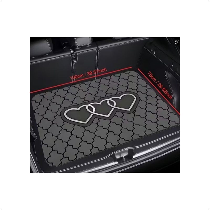 Car Trunk Mat Cargo Liner – Waterproof Non-Slip Trunk Floor Mat with Pattern Designs to Protect Vehicle Interior from Dirt, Spills & Scratches | Multiple Styles