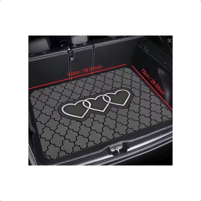 Car Trunk Mat Cargo Liner – Waterproof Non-Slip Trunk Floor Mat with Pattern Designs to Protect Vehicle Interior from Dirt, Spills & Scratches | Multiple Styles