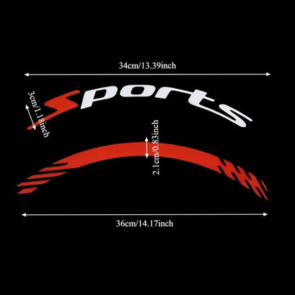 Tire Letter Stickers – Sport Racing PVC Tire Decals for Car & Motorcycle, Self-Adhesive Raised Letter Stickers, Cool Car Modification Decoration (Pack of 8)
