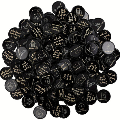 Bible Verse Coins Bulk 120 Pack – Christian Scripture Token Gifts for Church Events, Sunday School Prizes, VBS Rewards, Baptism, Easter Basket Fillers & Religious Party Favors