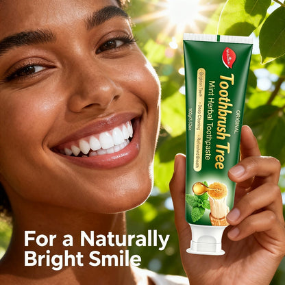 Natural Toothpaste 3-Pack – Herbal Mint Formula for Sensitive Gums & Teeth, Long-Lasting Freshness, Gentle Deep Cleaning Dental Care for Men & Women, Sleek Tube Design with Natural Ingredients