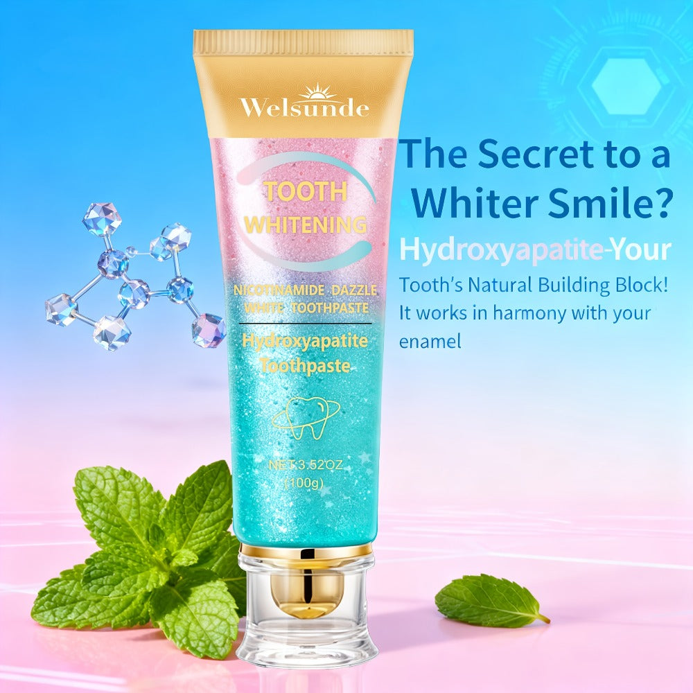 Niacinamide Toothpaste for Whitening & Deep Cleaning - Gentle Natural Care, Mint Peach Flavor, Freshens Breath, Travel-Friendly 3.52oz, Premium Daily Oral Care Toothpaste with Niacinamide