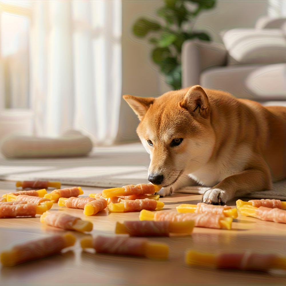 Dog Treats High Protein Training Sticks Chicken Duck Sweet Potato Milk Flavor Healthy Digestible Reward Snacks for Small Medium Large Dogs 200g 400g