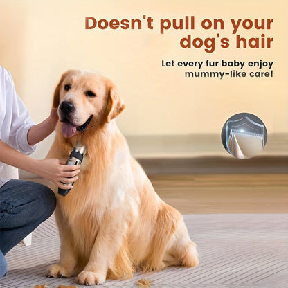 Pet Hair Trimmer USB Rechargeable Wireless Clipper for Dogs & Cats – Low Noise Electric Grooming Scissors, Lithium Battery, Home & Salon Use, Safe Low Voltage