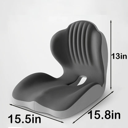 Hip & Lumbar Support Seat Cushion Ergonomic Memory Foam – Breathable High-Density Back Support Pillow for Office Chair, Car Seat & Long Sitting, Daily Use or Gift