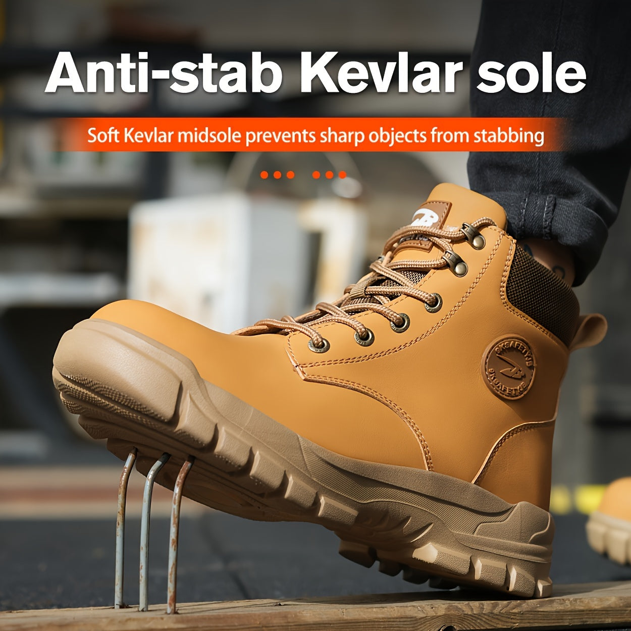 Men's Work & Safety Boots - Steel Toe Protection & Puncture Resistant 371941