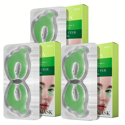 Collagen Eye Mask with Shea Butter & Avocado Oil - Hydrating Under Eye Patches for Dark Circles, Puffiness & Fine Lines, Deep Firming Eye Care 3 Boxes