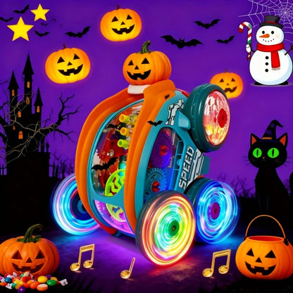 Automatic Dump Truck Toy Car with Colorful LED Lights & Music – Auto Rolling Construction Vehicle Toy for Toddlers Kids Ages 2+, Fun Light-Up Truck Sound Effects, Best Birthday Christmas Gift