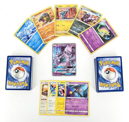 100x Pokemon TCG Card Lot – Guaranteed GX, EX, V or Full Art + 5 Reverse Holos, 4 Rares & 90 Commons | Authentic English Pokemon Cards Bulk Collection for Kids & Collectors