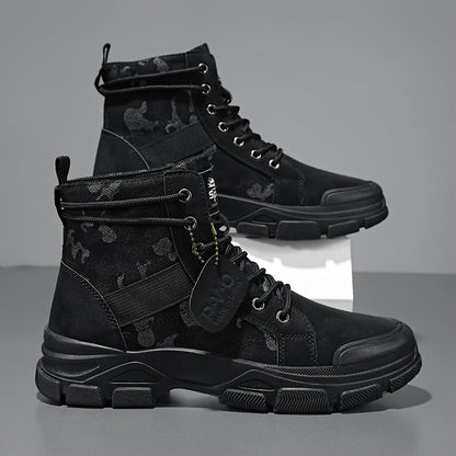 Men's Boots - Non-Slip Sole Lace-Up for Outdoor & Travel 318693