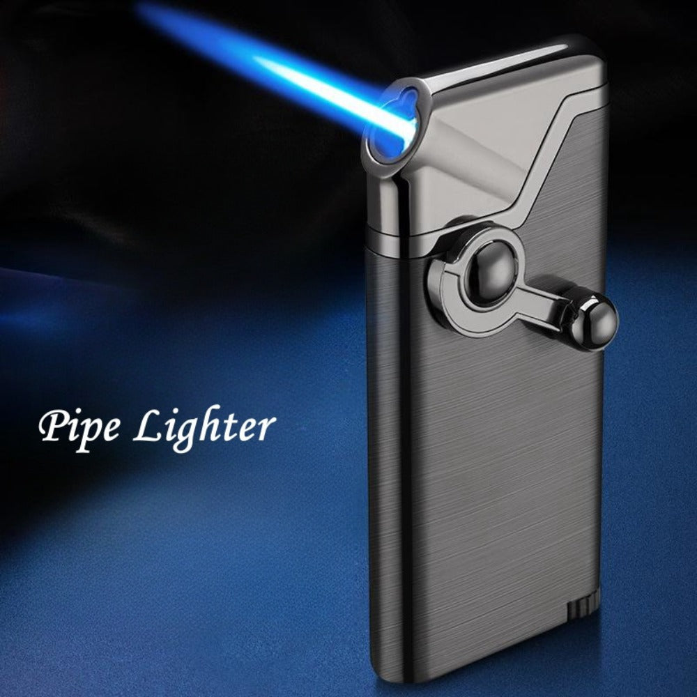 Rocker Ignition Jet Torch Lighter Metal Windproof Refillable - Adjustable Flame for Kitchen, Candle, Aromatherapy & Outdoor Use | Best Gift for Men | Butane Not Included