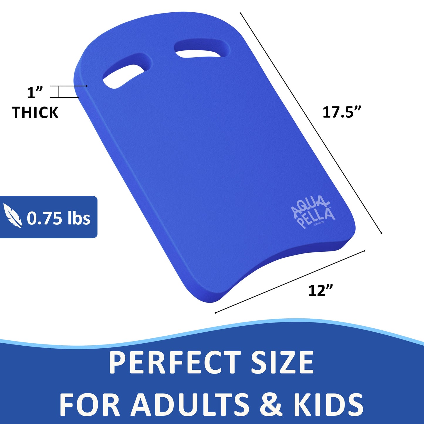 Swimming Kickboard for Adults & Kids – Lightweight EVA Foam Swim Board for Kicking Drills & Stroke Training | Phthalate-Free, Durable & One Size Fits All | 7 Colors Available