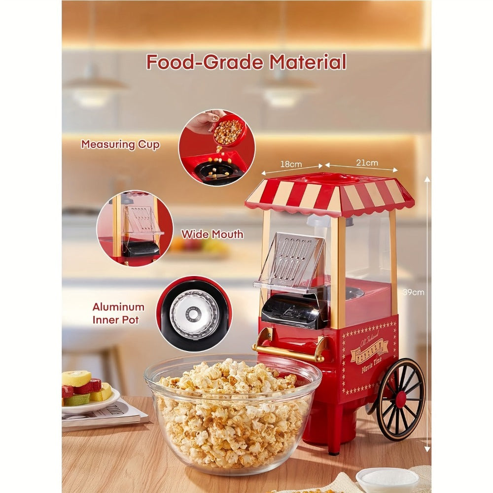 Air Popper Popcorn Maker 1400W – Hot Air Popcorn Machine, Oil-Free & Healthy, Easy to Clean, Best Popcorn Popper for Movie Night, Parties & Kids Birthday