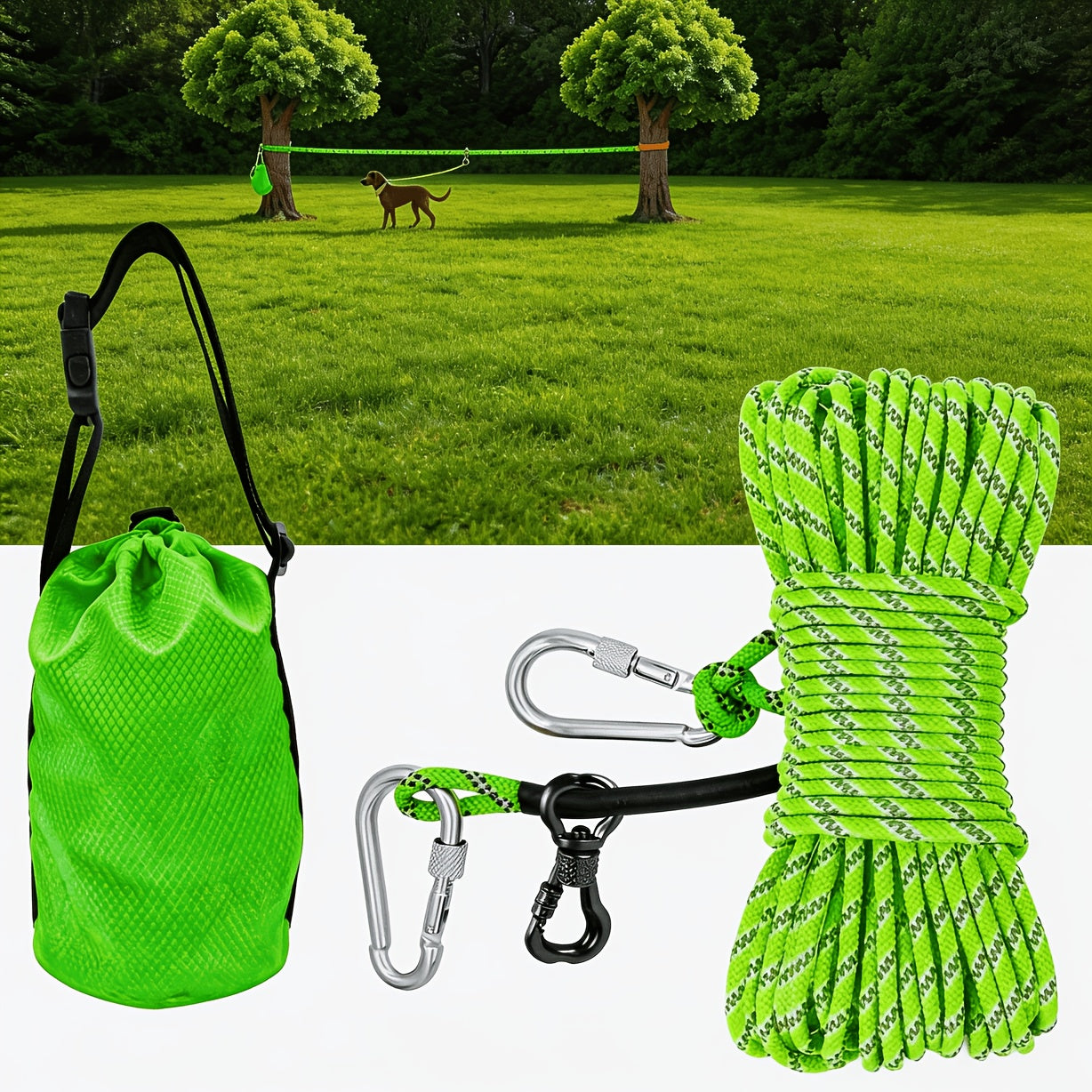 Dog Tie-Out Cable &amp; Overhead Trolley System