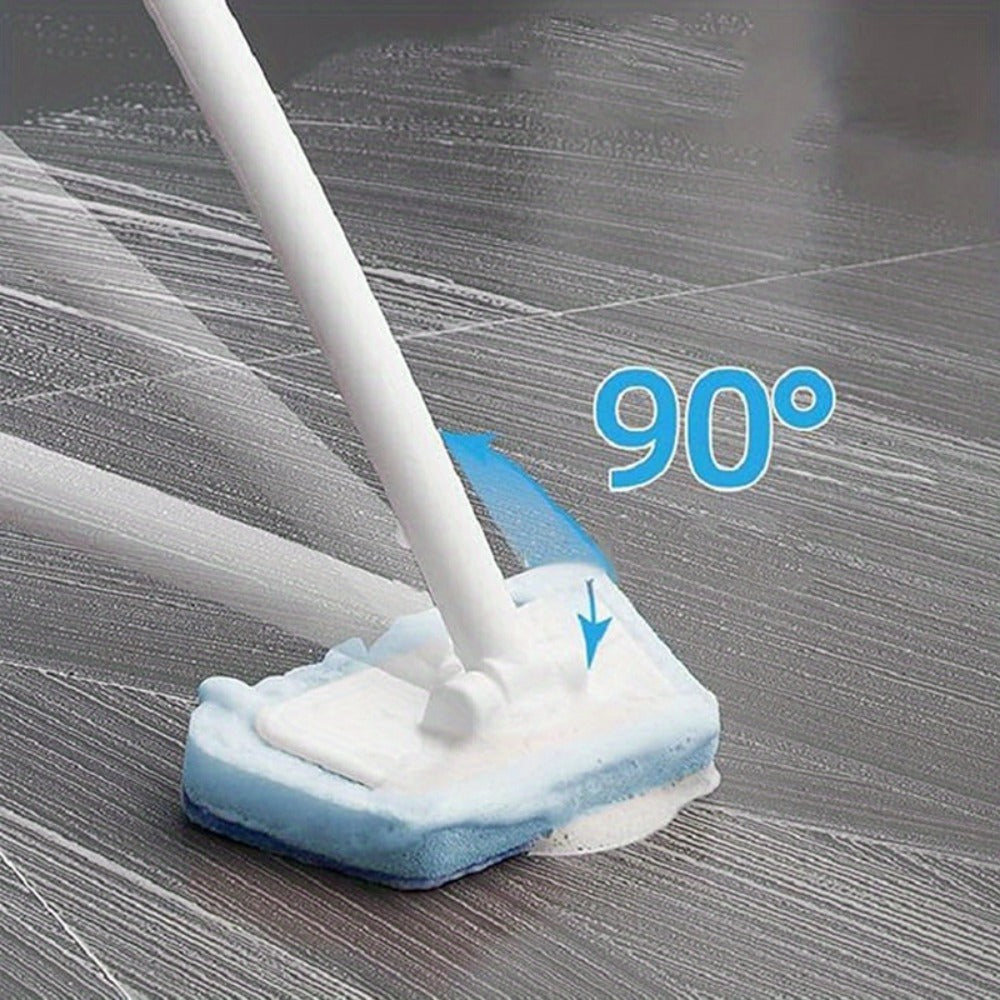 Shower Cleaning Brush Set Replaceable Heads – Bathtub Scrubber, Wall Tile Brush, Window Glass Cleaner & Floor Brush, Detachable Extendable Handle Bathroom Deep Cleaning Kit (7/11/16 PCS)
